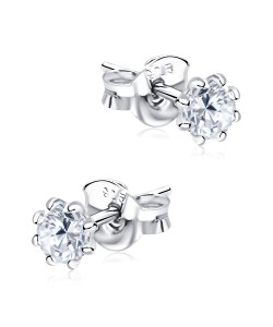 Gorgeous Designed with CZ Stone Silver Ear Stud STS-5271